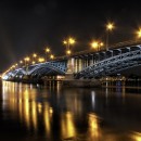 Luminale: Theodor Heuss Brücke Mainz