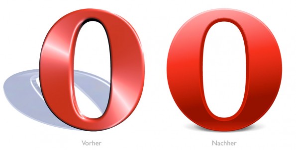 Design - Opera Logo Vorher Nachher klein