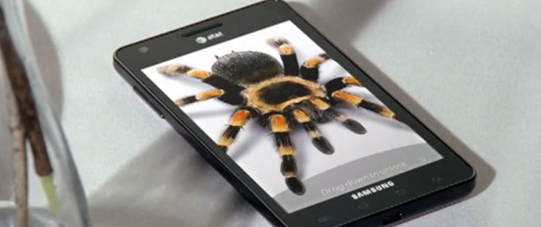 Samsung Spinnenwerbung